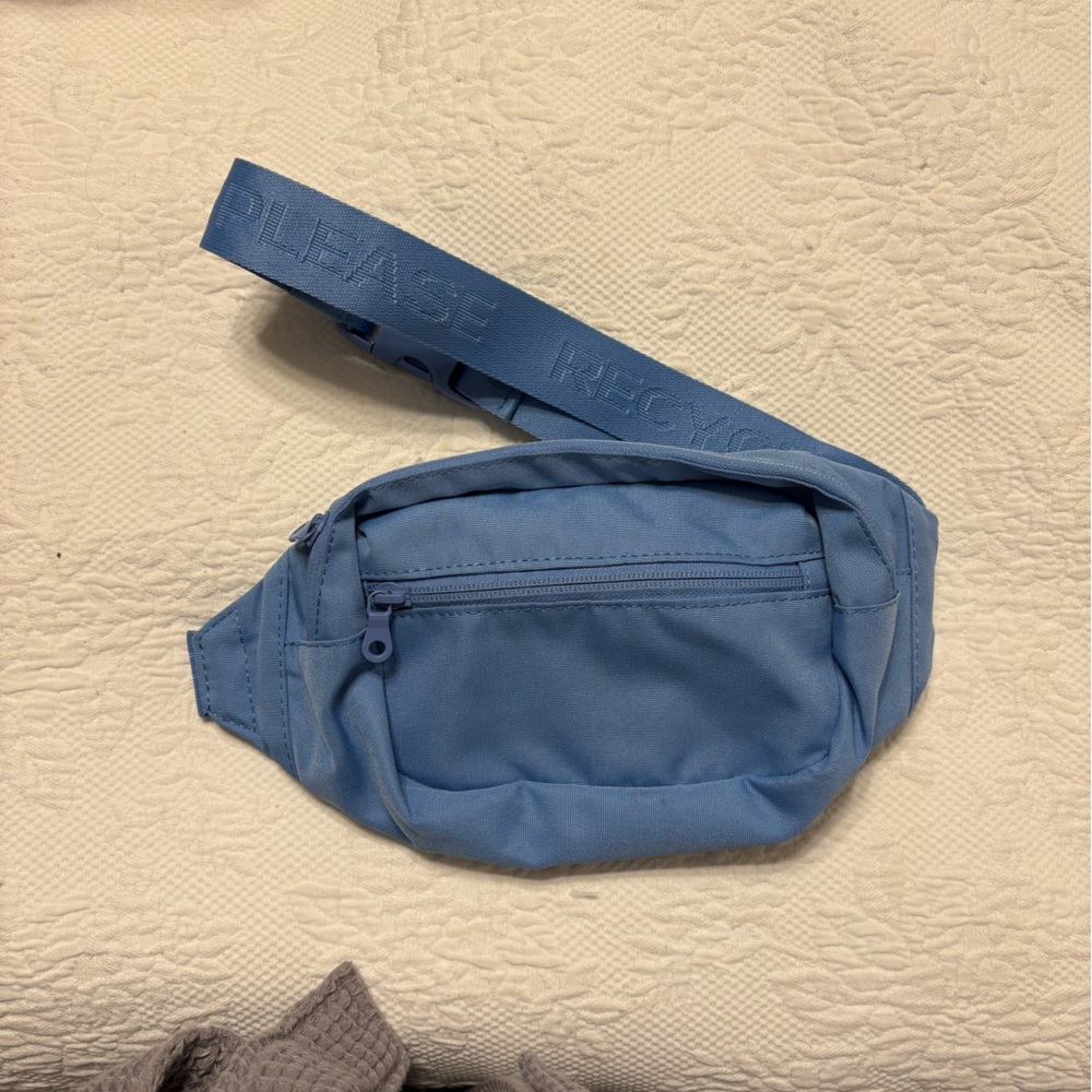 Girlfriend Collective Light Blue Fanny Pack